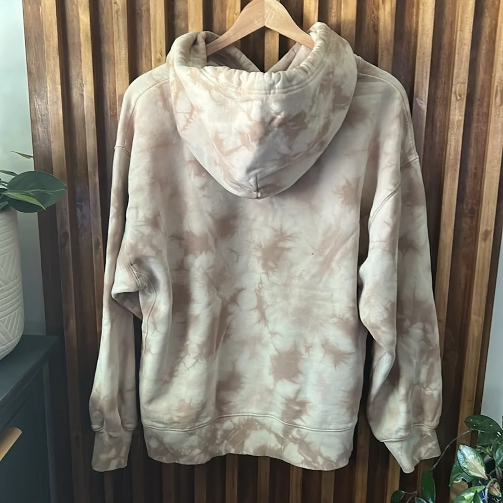 TnA tie Dyed Hoodie. Size 2 Oversized Tan - Picture 3 of 14
